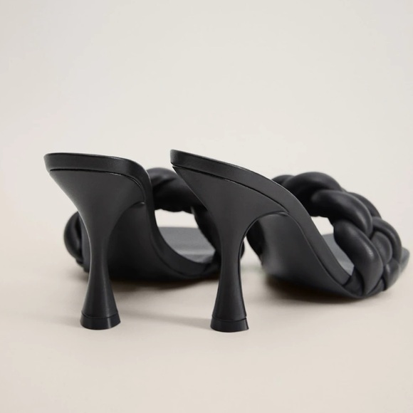 Mango Leather braided mule sandals Limited Edition - Picture 8 of 11